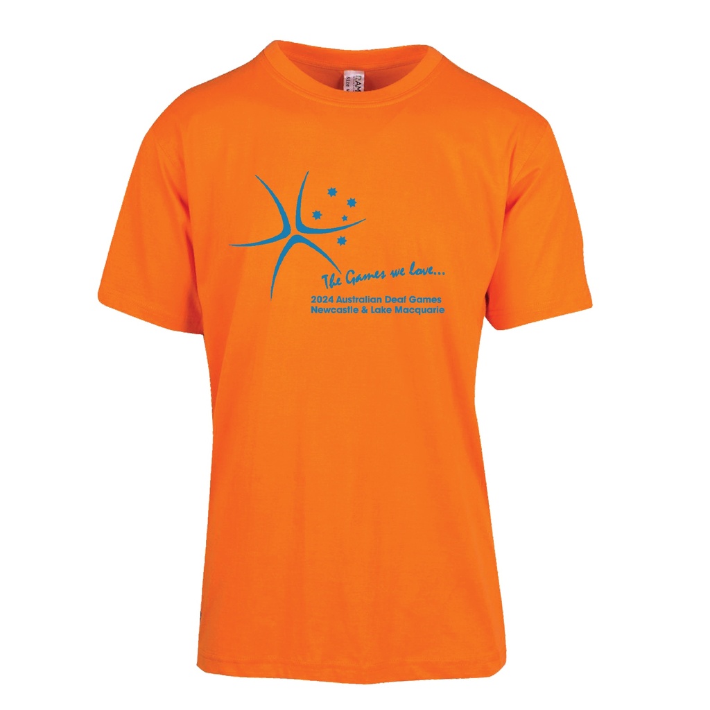 Deaf Games Orange T-Shirt